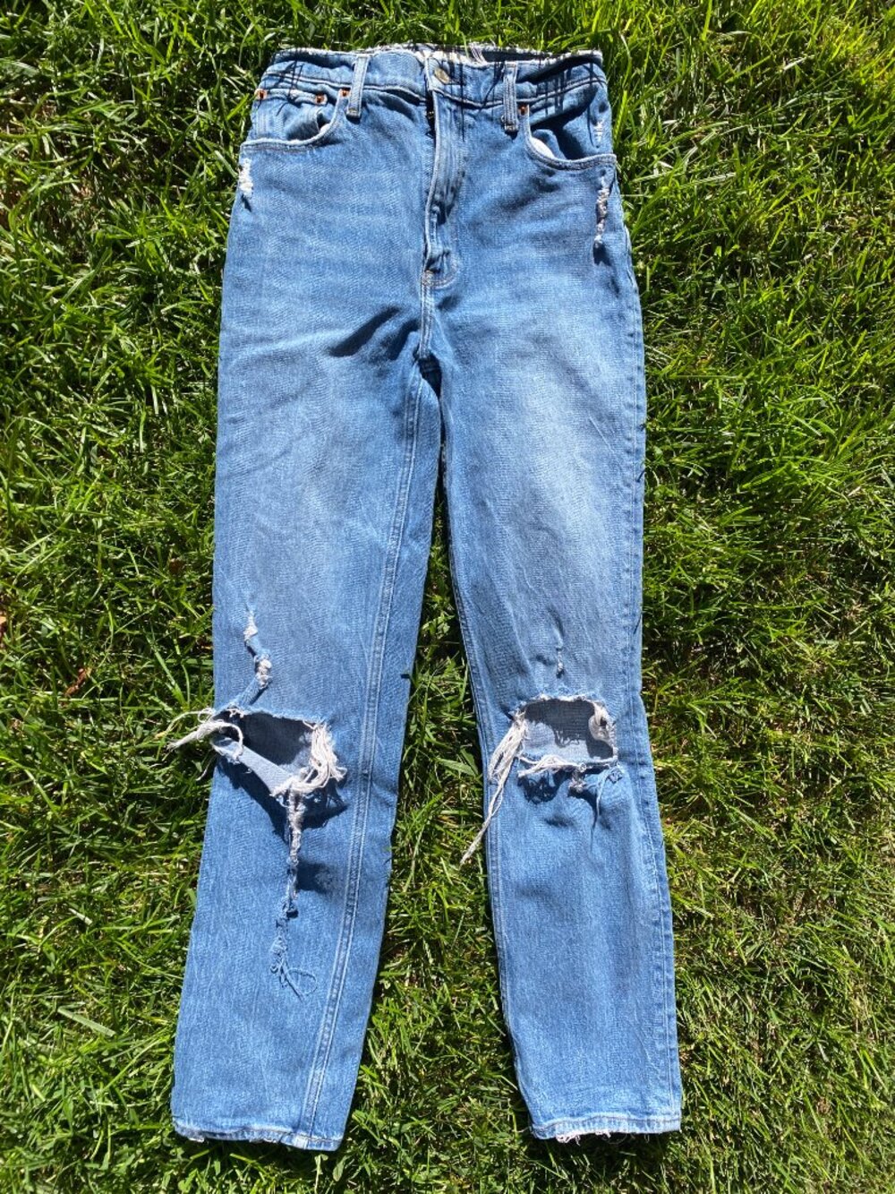 Women's Abercrombie - The 90's Straight Ultra High Rise Jeans- 25 waist